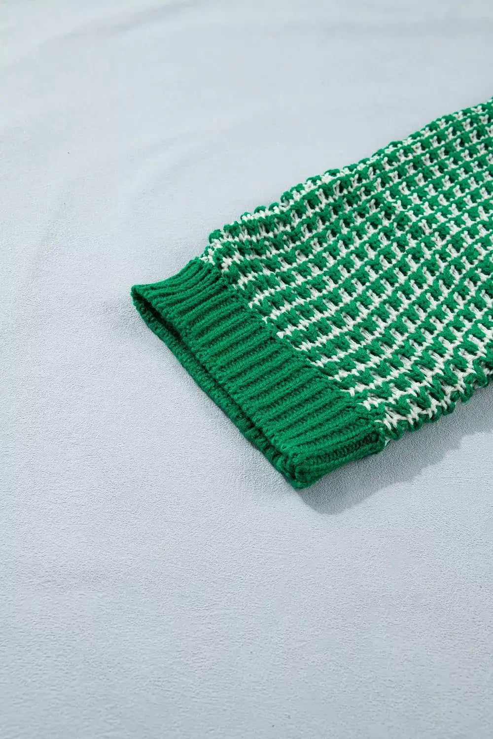 Striped Textured Knit Sweater - Trendsi - Flyclothing LLC