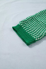 Striped Textured Knit Sweater - Trendsi - Flyclothing LLC