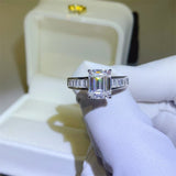 3 Carat Moissanite 925 Sterling Silver Ring - Trendsi
