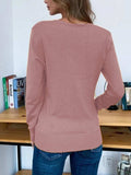 Button Up Long Sleeve Cardigan - Trendsi - Flyclothing LLC