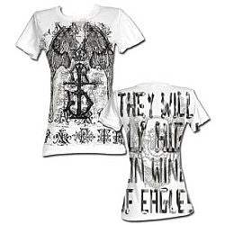 Sanctify Wings of Eagles Womens Tee - Sanctify Clothing - Flyclothing LLC