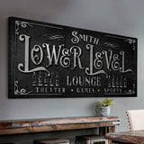 Personalized Lower Level Sign - Tailored Canvases - Flyclothing LLC