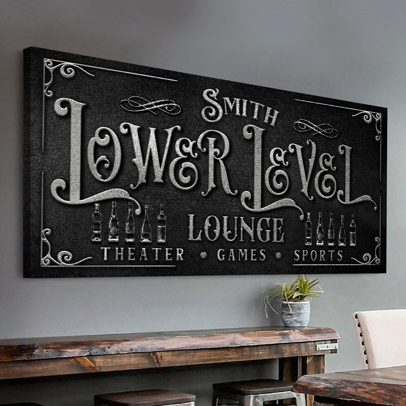 Personalized Lower Level Sign - Tailored Canvases - Flyclothing LLC