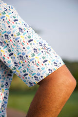 Surfs up Performance Polo - White Water Life - Flyclothing LLC