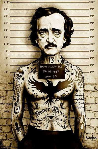 Black Market Art Company Poe Print - Black Market Art Company - Flyclothing LLC