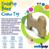 Bone eChew Ultra Durable Nylon Dog Chew Toy for Aggressive Chewers | USA Made - SodaPup/True Dogs, LLC - Flyclothing LLC