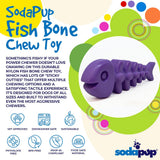 Fish Bone Nylon Dog Toy for Aggressive Chewers | USA Made | SodaPup - SodaPup/True Dogs, LLC - Flyclothing LLC