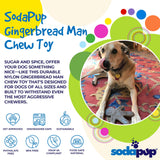 Gingerbread Man Nylon Dog Chew Toy for Aggressive Chewers | USA Made - SodaPup/True Dogs, LLC - Flyclothing LLC
