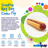 Hot Dog Nylon Dog Toy for Aggressive Chewers | USA Made | SodaPup - SodaPup/True Dogs, LLC - Flyclothing LLC