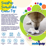 Snowflake Nylon Dog Chew Toy for Aggressive Chewers | USA Made & FDA Compliant - SodaPup/True Dogs, LLC - Flyclothing LLC