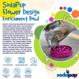Flower eBowl Deep Slow Feeder Dog Bowl for Enrichment | USA Made - SodaPup/True Dogs, LLC - Flyclothing LLC
