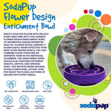 Flower eBowl Deep Slow Feeder Dog Bowl for Enrichment | USA Made - SodaPup/True Dogs, LLC - Flyclothing LLC