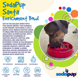 Santa Christmas eBowl Deep Slow Feeder Dog Bowl for Enrichment | USA Made - SodaPup/True Dogs, LLC - Flyclothing LLC