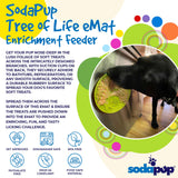 Tree of Life eMat - Enrichment Lick Mat For Dogs and Cats - With Suction Cups | Tree Design | USA Made - SodaPup/True Dogs, LLC - Flyclothing LLC
