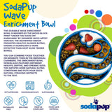 Wave eBowl Deep Slow Feeder Dog Bowl for Enrichment | Made in USA - SodaPup/True Dogs, LLC - Flyclothing LLC