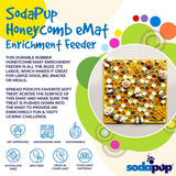 Honeycomb eMat - Enrichment Lick Mat for Dogs and Cats | eMat Enrichment Toy for Anxiety Relief | SodaPup - SodaPup/True Dogs, LLC - Flyclothing LLC