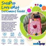 Love eMat - Enrichment Lick Mat for Dogs and Cats| Heart Design | SodaPup - SodaPup/True Dogs, LLC - Flyclothing LLC