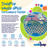 Whale eMat - Enrichment Lick Mat for Dogs and Cats - with Suction Cups | Whale Design | USA Made - SodaPup/True Dogs, LLC - Flyclothing LLC