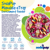 Mandala eTray Shallow Slow Feeder Dog Bowl for Enrichment | USA Made - SodaPup/True Dogs, LLC - Flyclothing LLC