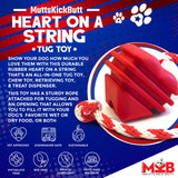 Heart on a String Dog Toy - Durable Rubber Tug Toy for Large Dogs | USA Made - SodaPup/True Dogs, LLC - Flyclothing LLC