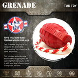 USA-K9 Grenade Shaped Rubber Dog Toy - Chew, Treat Dispenser & Tug Toy | USA - Army Green - SodaPup/True Dogs, LLC - Flyclothing LLC