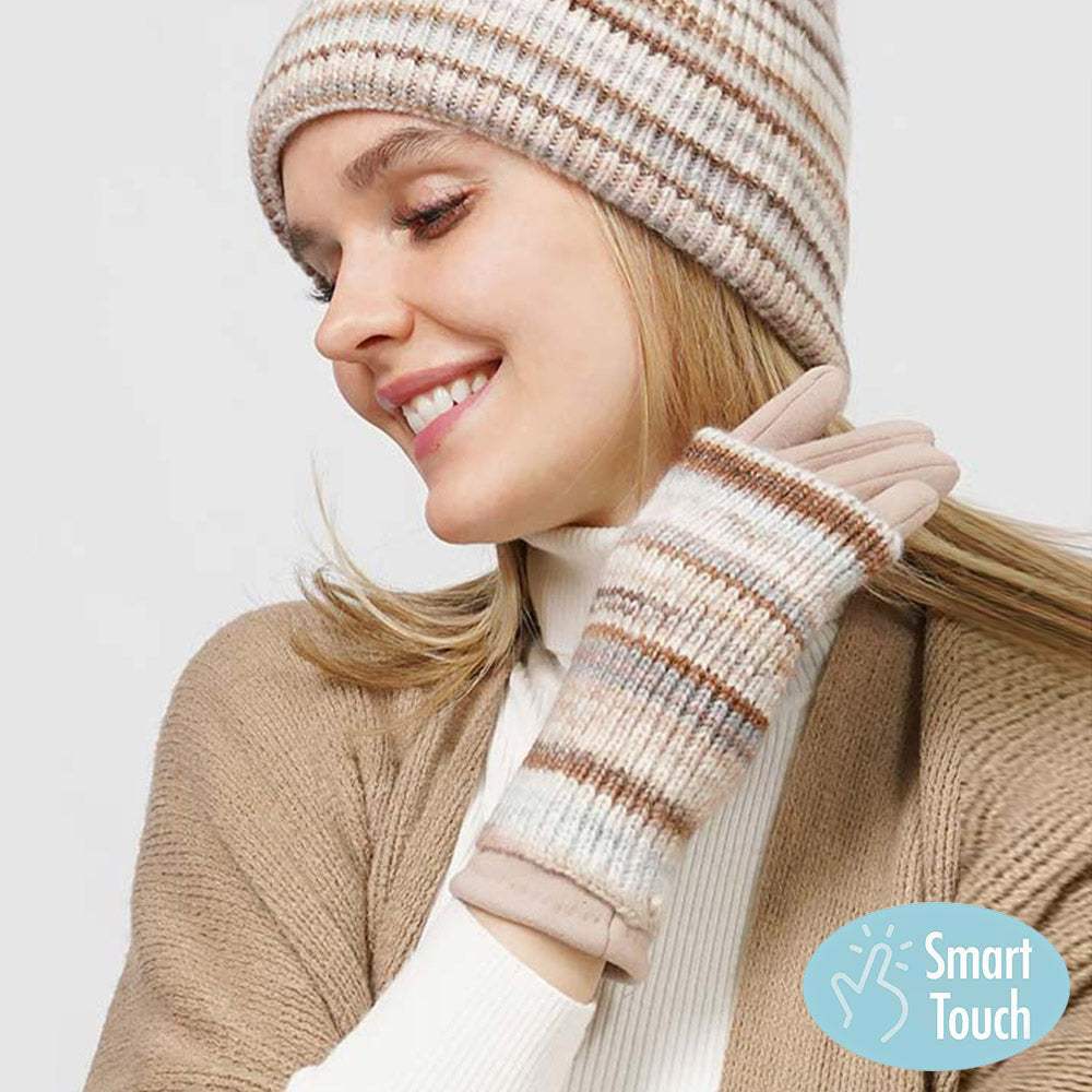 3 In 1 Multi Colored Touch Smart Gloves - Madeline Love - Flyclothing LLC