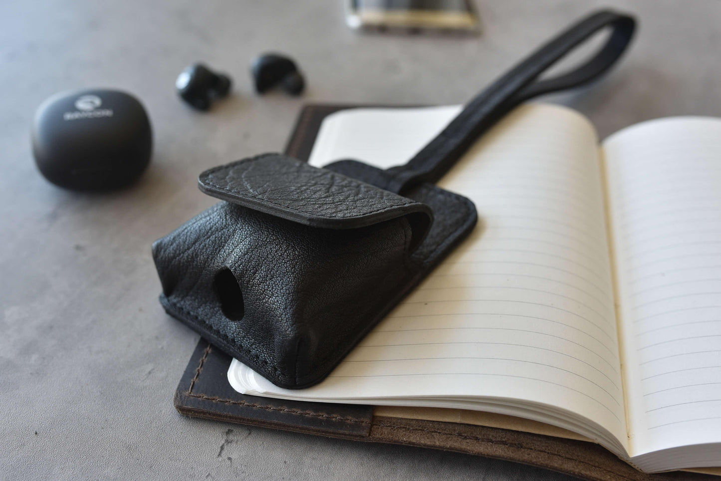 Leather Airpod Holder - Kiko Leather - Flyclothing LLC