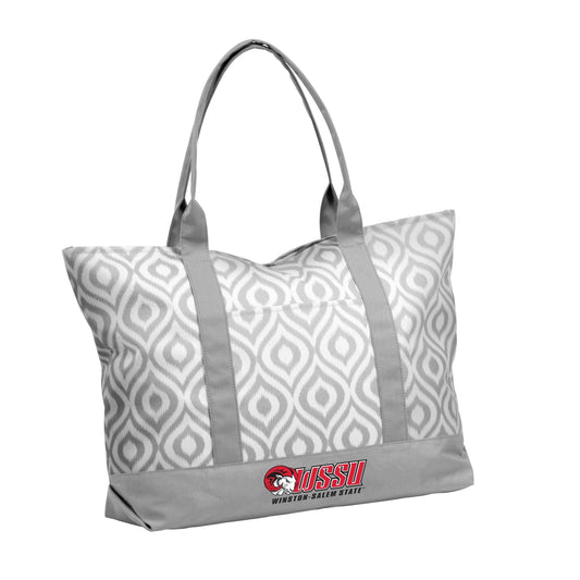 Winston-Salem State Ikat Tote - Logo Brands - Flyclothing LLC