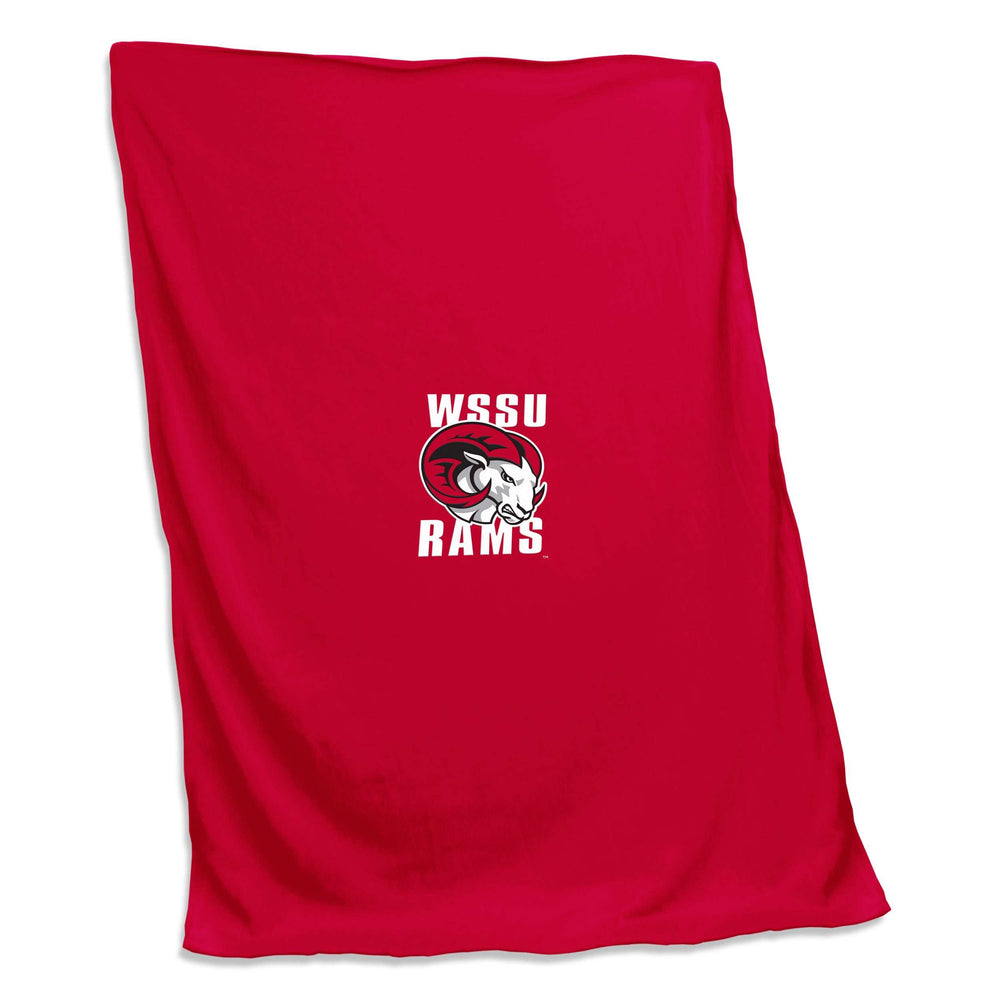 Winston Salem State New Logo Sweatshirt Blanket (Screened) - Logo Brands - Flyclothing LLC