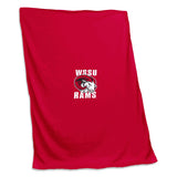 Winston Salem State New Logo Sweatshirt Blanket (Screened) - Logo Brands - Flyclothing LLC