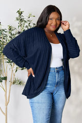 Basic Bae Full Size Ribbed Cocoon Cardigan - ShopBasicbae - Flyclothing LLC