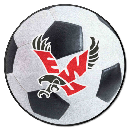 Eastern Washington Eagles Soccer Ball Rug - 27in. Diameter - Eastern Washington