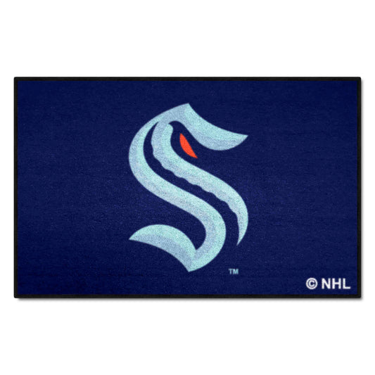 Seattle Kraken Starter Mat Accent Rug - 19in. x 30in. - Seattle Kraken