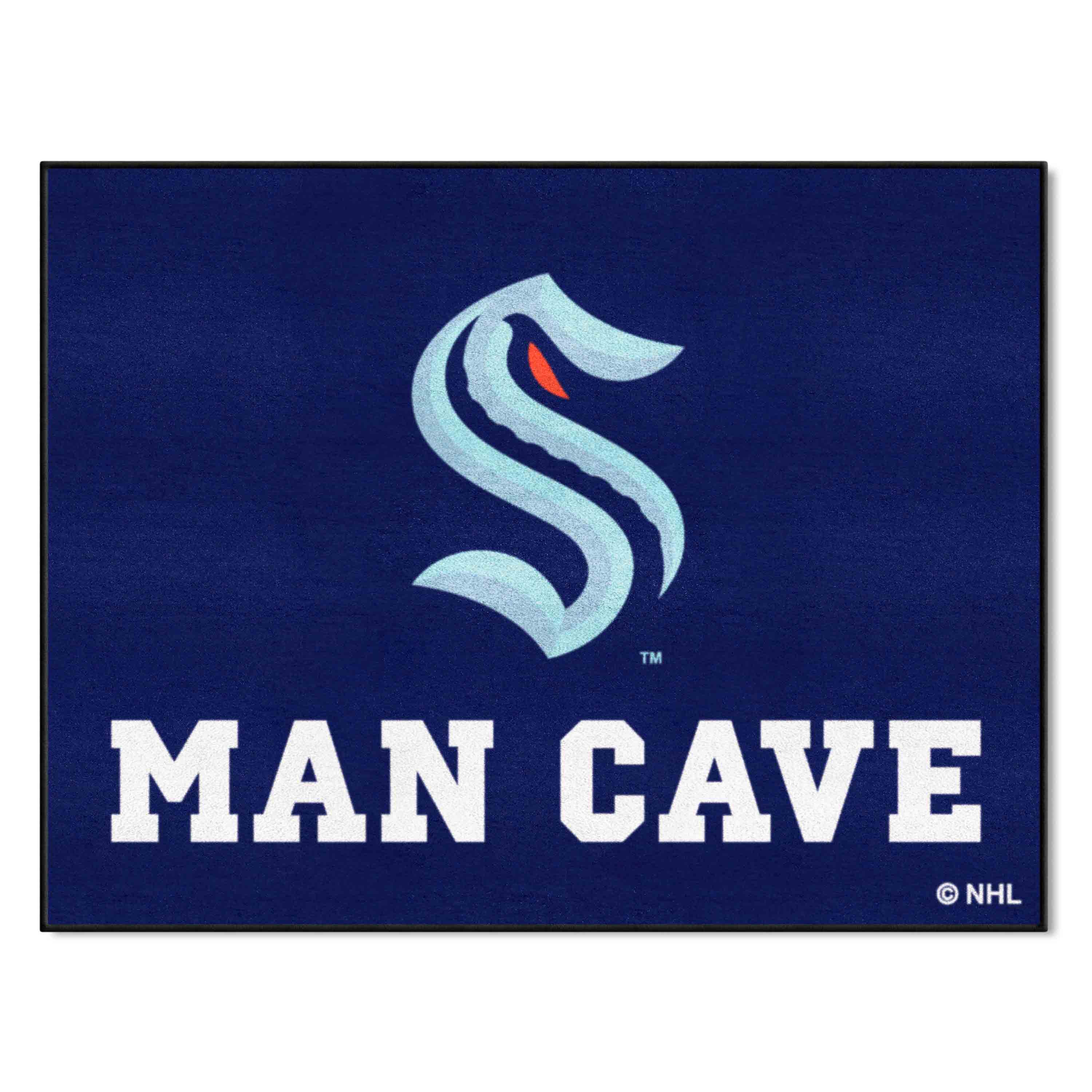 Seattle Kraken Man Cave All-Star Rug - 34 in. x 42.5 in. - Seattle Kraken