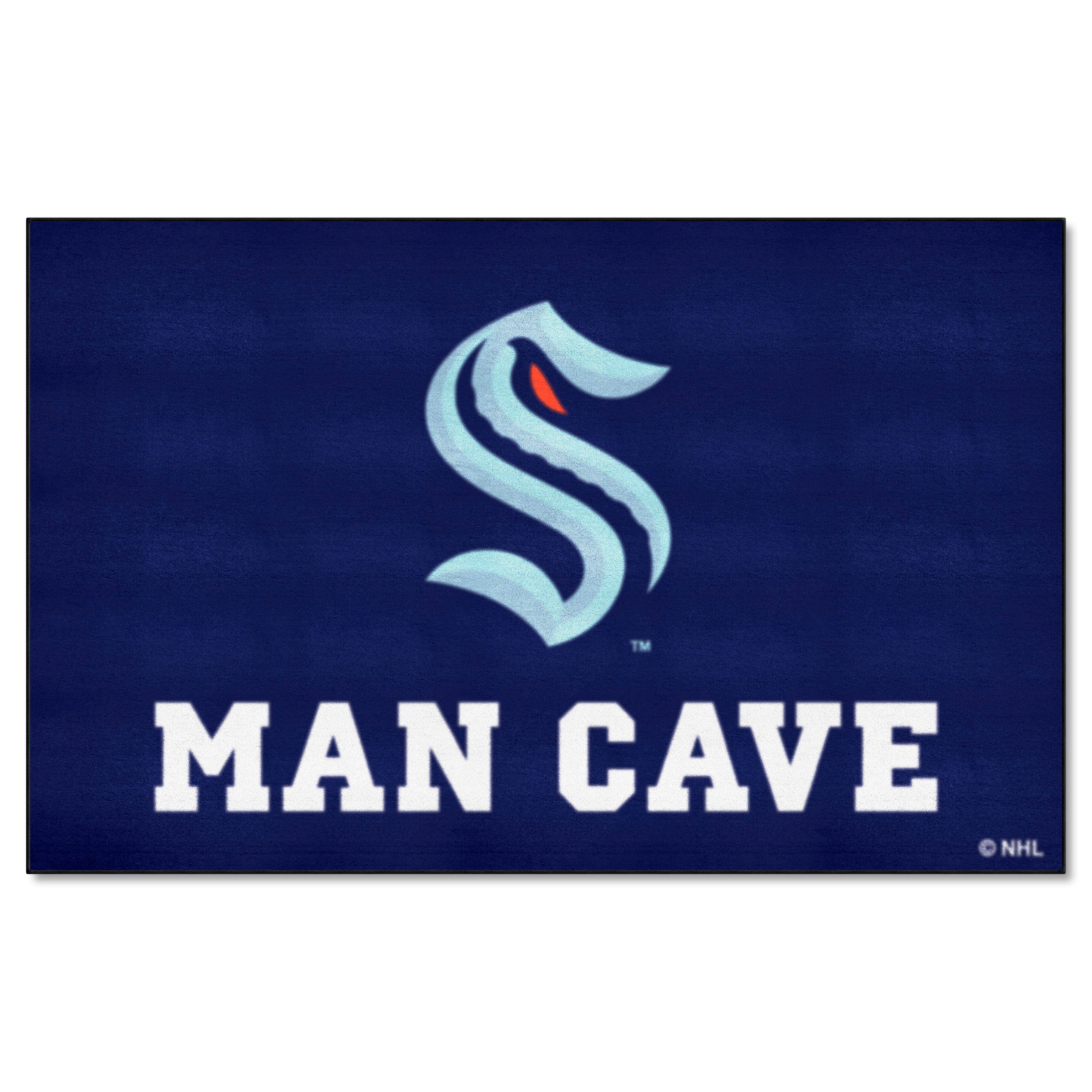 Seattle Kraken Man Cave Ulti-Mat Rug - 5ft. x 8ft. - Seattle Kraken