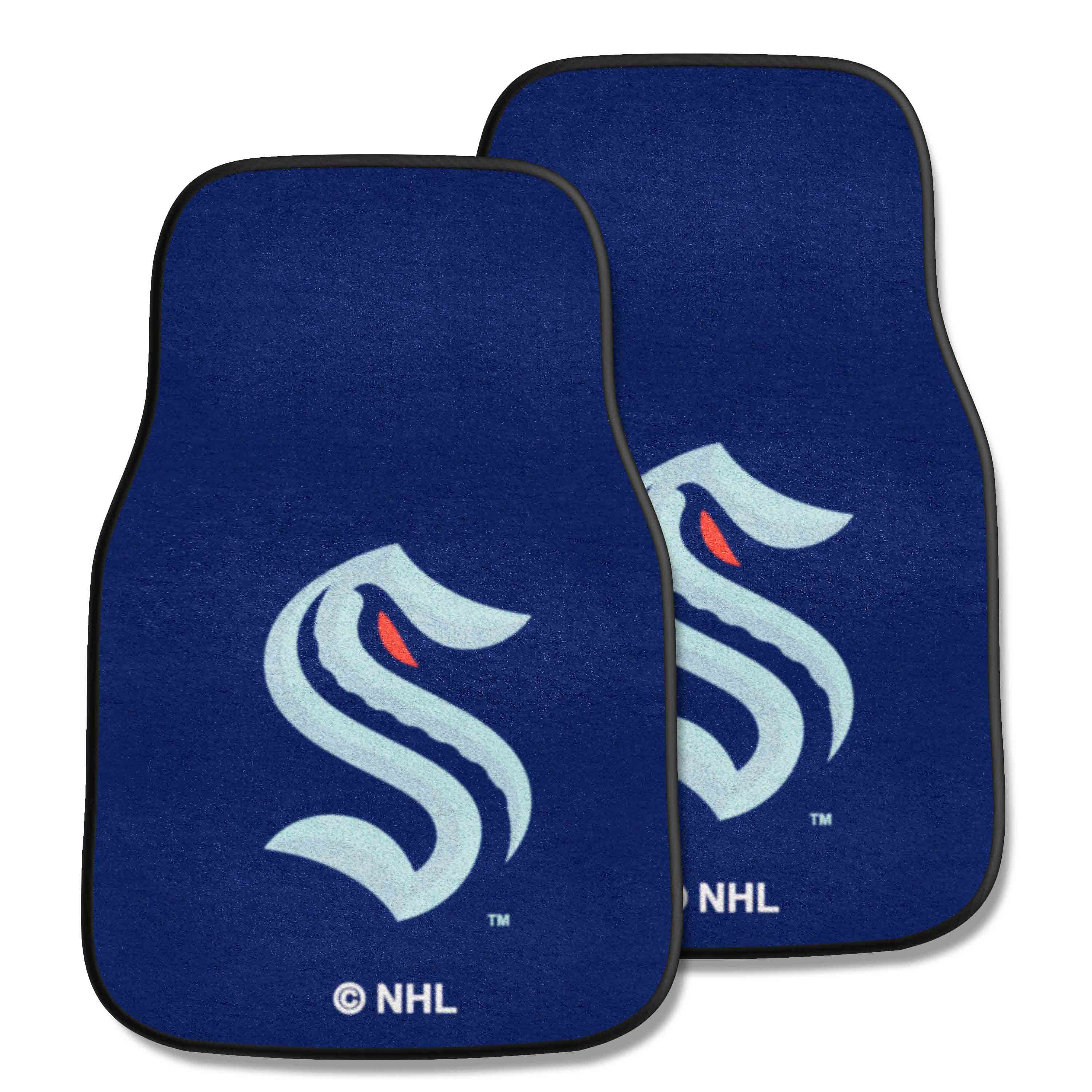 Seattle Kraken Front Carpet Car Mat Set - 2 Pieces - Seattle Kraken
