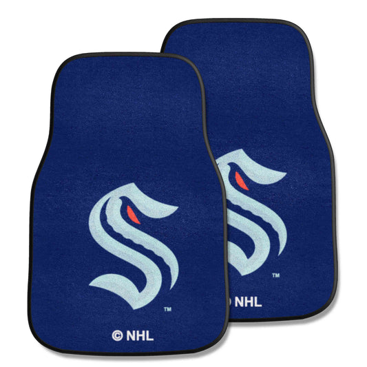 Seattle Kraken Front Carpet Car Mat Set - 2 Pieces - Seattle Kraken