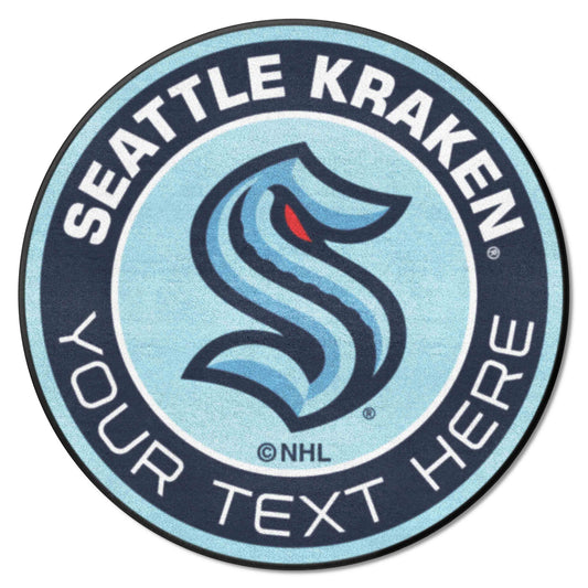 Seattle Kraken Roundel Rug - 27in. Diameter - Seattle Kraken