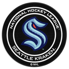 Seattle Kraken Hockey Puck Rug - 27in. Diameter - Seattle Kraken