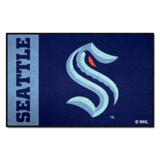 Seattle Kraken Starter Mat Accent Rug - 19in. x 30in. - Seattle Kraken