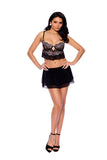 Elegant Moments Black Cami Top And Skirt 30094