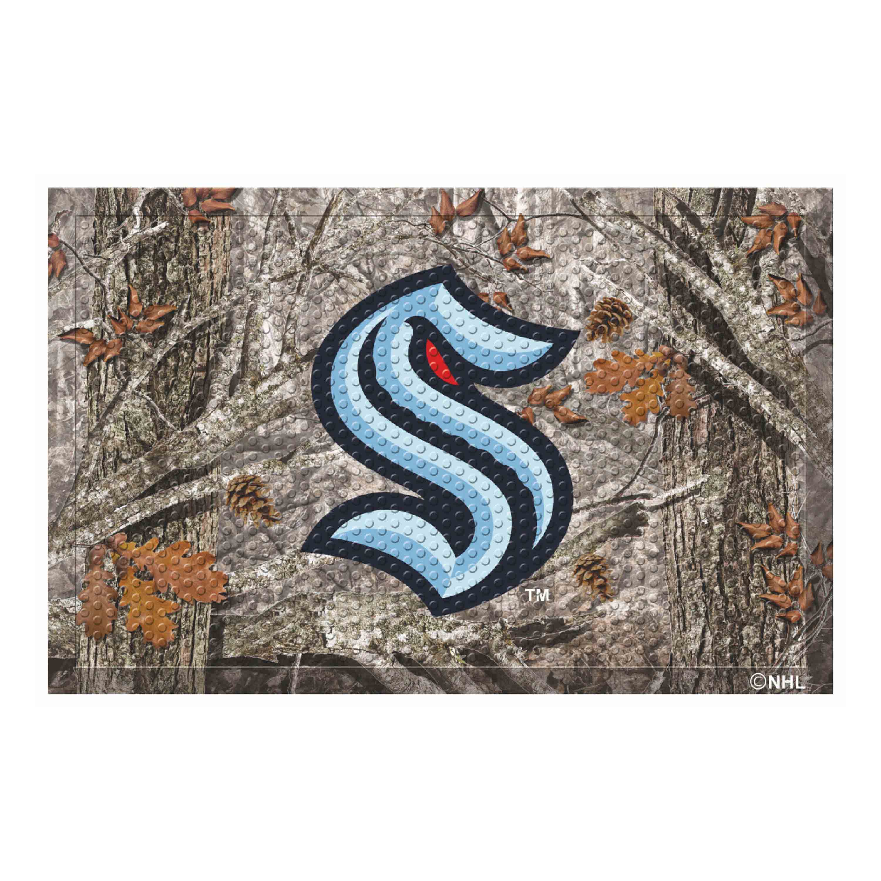 Seattle Kraken Rubber Scraper Door Mat Camo - Seattle Kraken