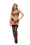 Elegant Moments Black Cami And Panty 30095