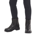 TuffRider Children's Winter Fleece Lined Front Zip Paddock Boots Black
