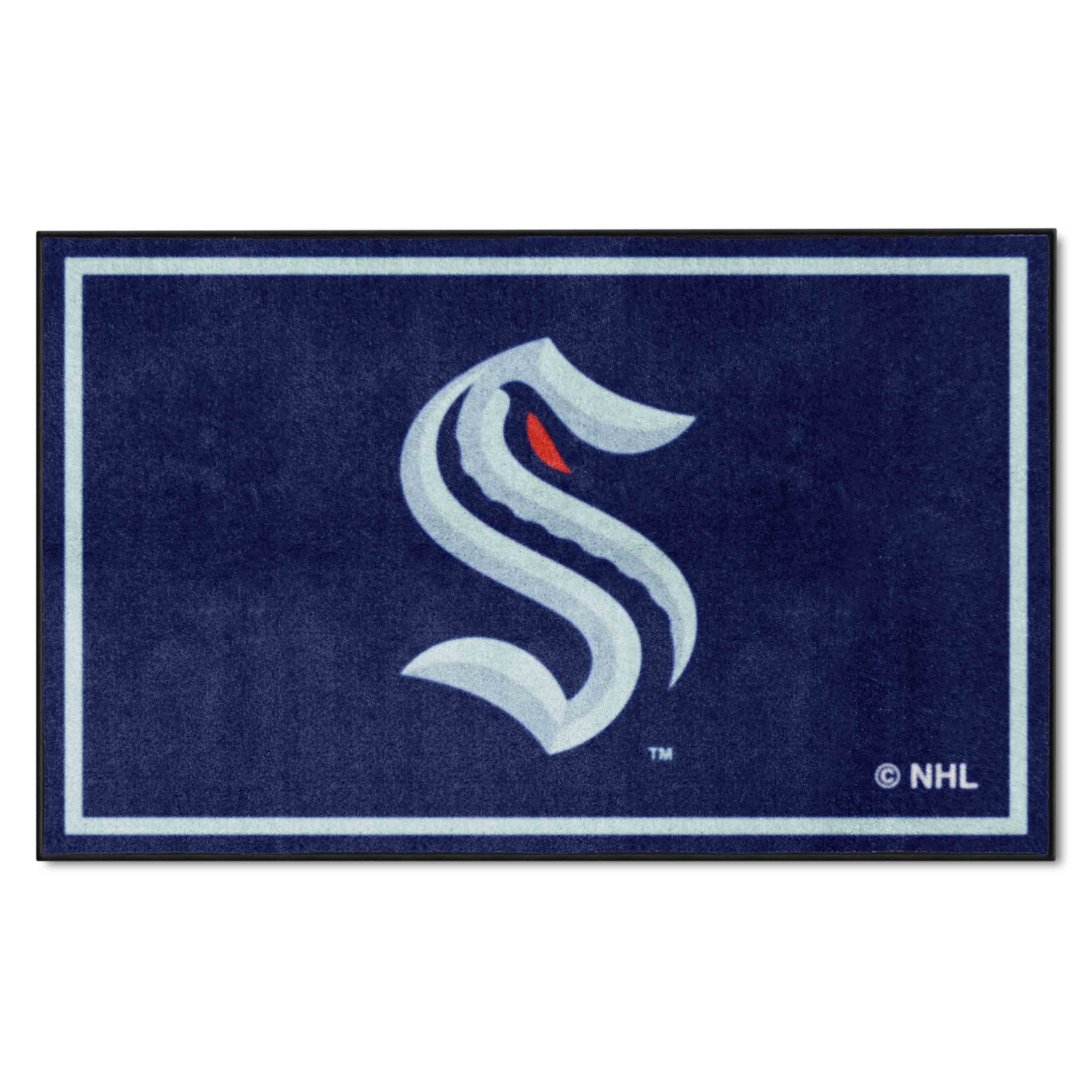 Seattle Kraken 4ft. x 6ft. Plush Area Rug - Seattle Kraken