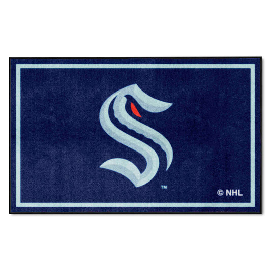 Seattle Kraken 4ft. x 6ft. Plush Area Rug