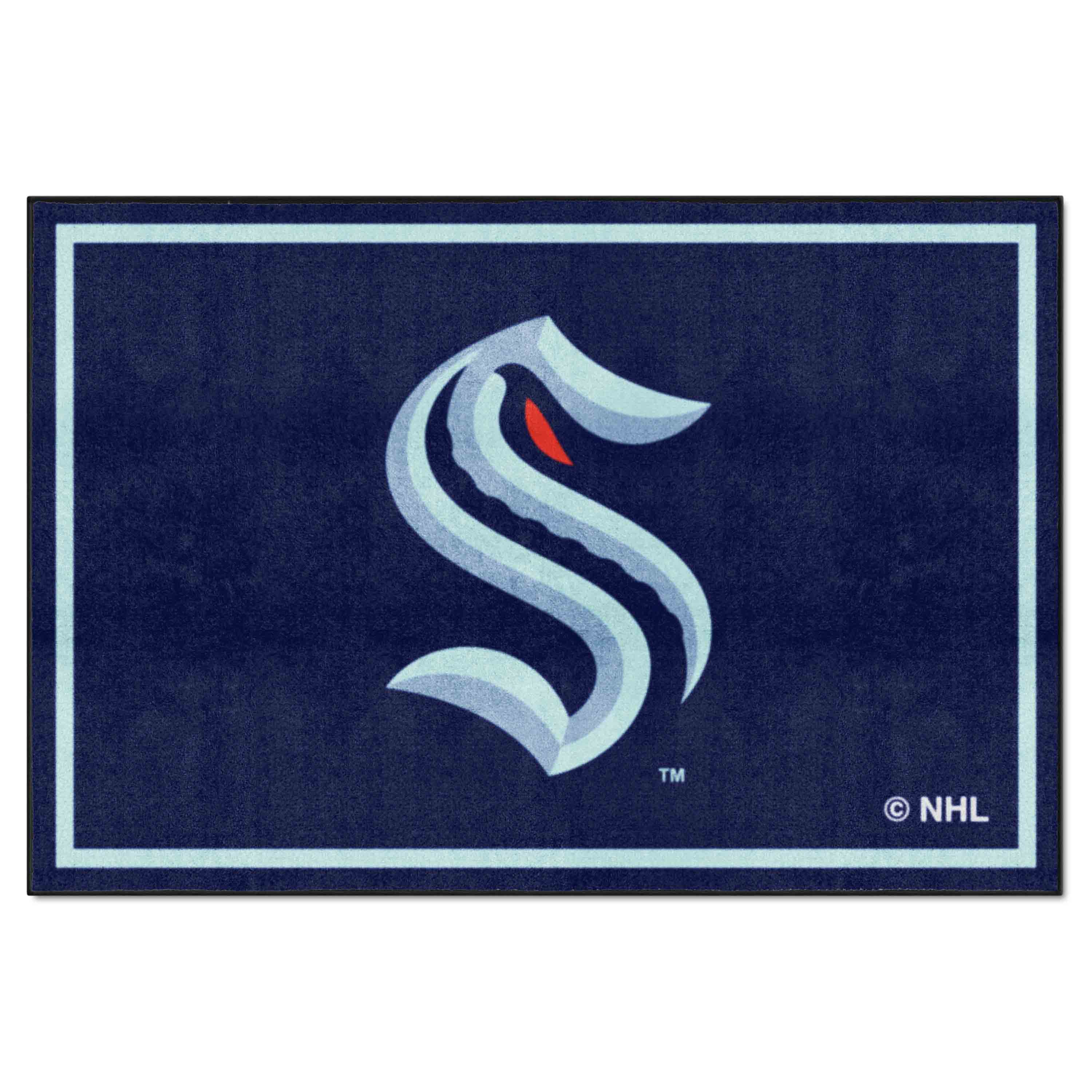 Seattle Kraken 5ft. x 8 ft. Plush Area Rug - Seattle Kraken