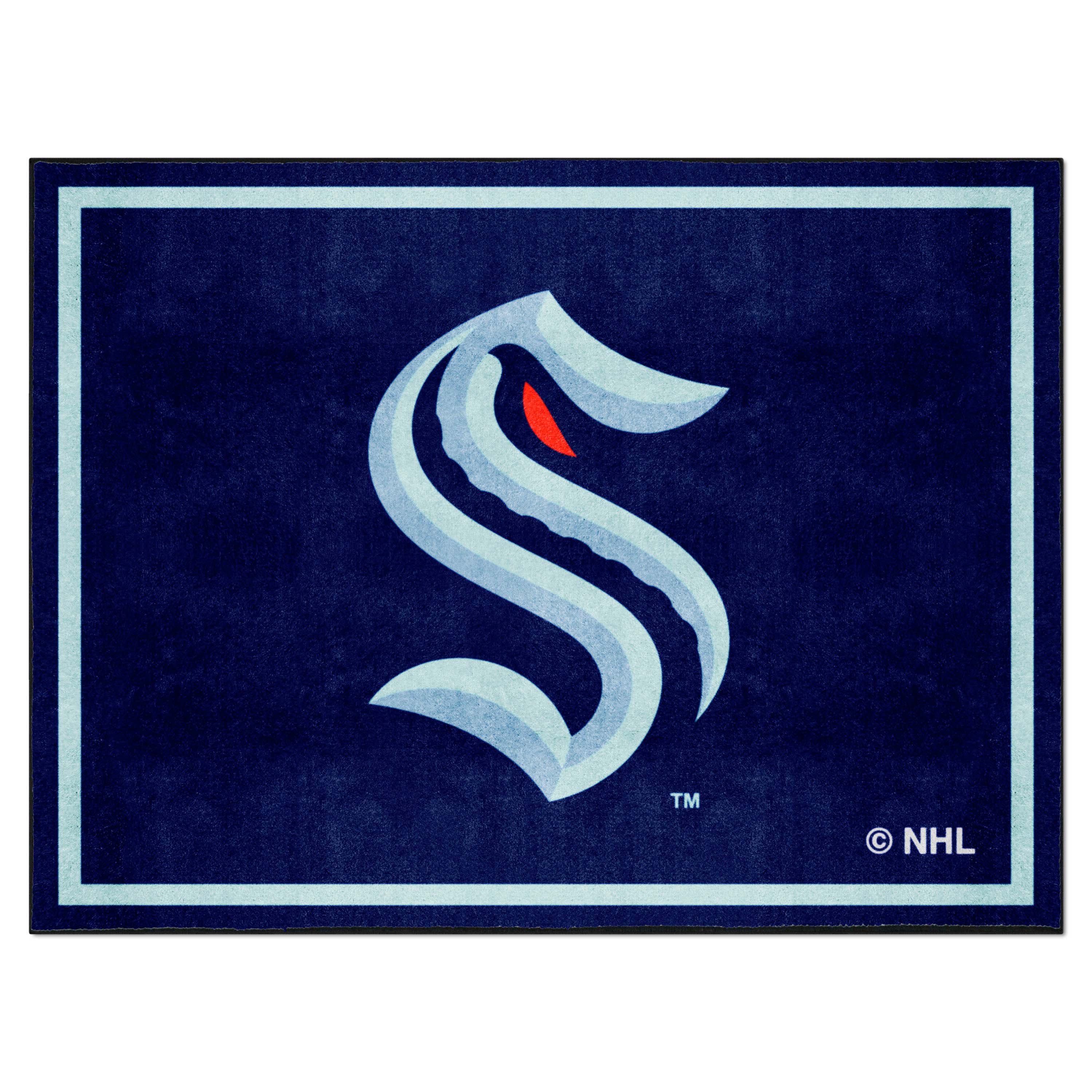 Seattle Kraken 8ft. x 10 ft. Plush Area Rug - Seattle Kraken