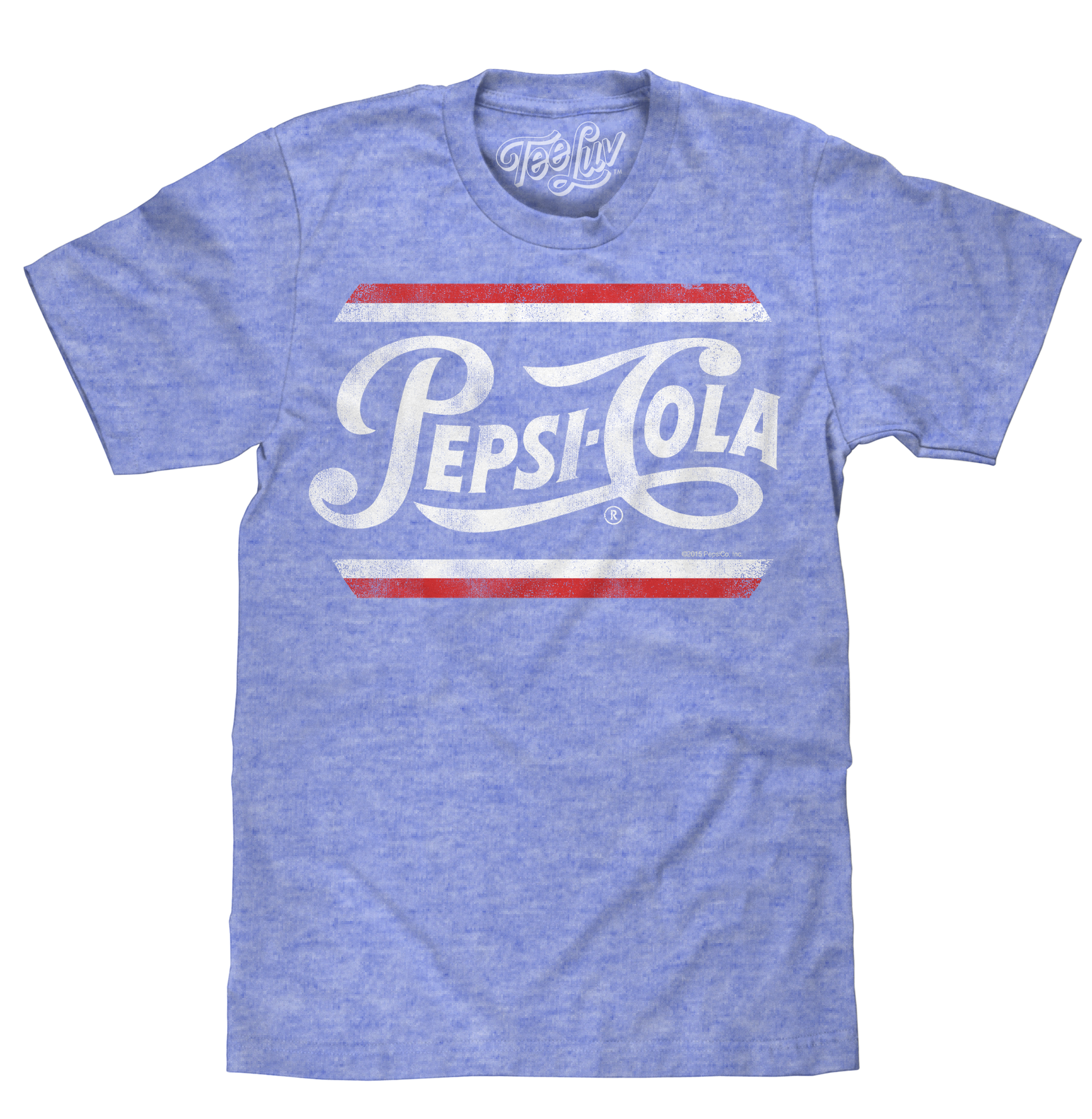 Pepsi Classic Script T-Shirt - Royal Snow Heather