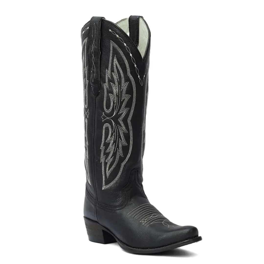 TuffRider Women Cody Embroidered Leather Snip Toe Western Boots - Breeches.com - Flyclothing LLC